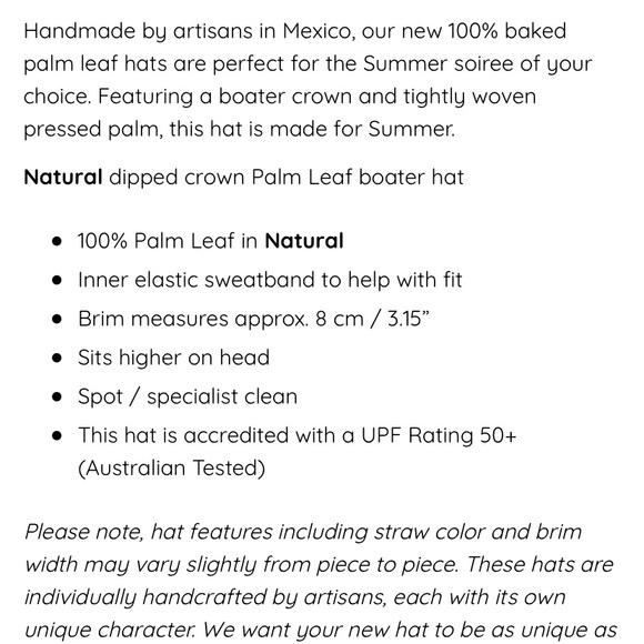 Lack of Color Palma Hat size S/M NWT - Picture 2 of 9